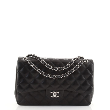 Chanel Classic Double Flap Bag Quilted Lambskin Jumbo