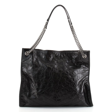 Saint Laurent Niki Shopping Tote Matelasse Chevron Leather Large