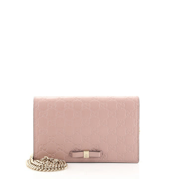Gucci Signature Wallet on Chain Guccissima Leather