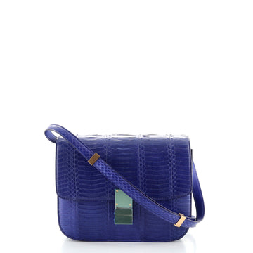 Celine Classic Box Bag Python Medium