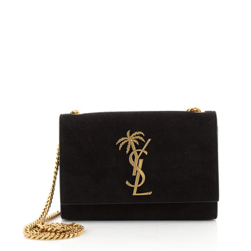 Saint Laurent Classic Monogram Crossbody Bag Suede Small