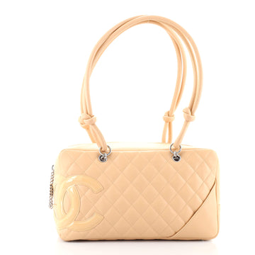 Chanel Cambon Bowler Bag Quilted Leather Medium