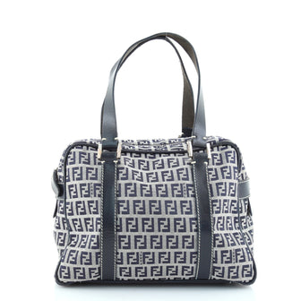 Fendi Boston Bag Zucchino Canvas Small