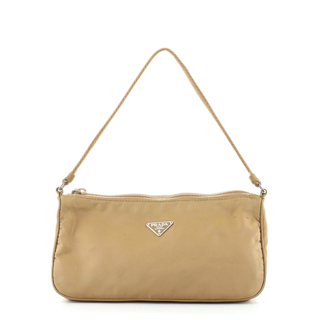 Prada Pochette Shoulder Bag Tessuto Small Neutral 917757