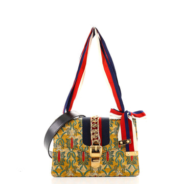 Gucci Sylvie Shoulder Bag Brocade Small