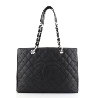 Chanel Grand Shopping Tote Quilted Caviar