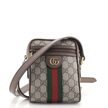 Gucci Ophidia Messenger Bag GG Coated Canvas Mini