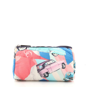 Chanel Cosmetic Pouch Printed Nylon Small
