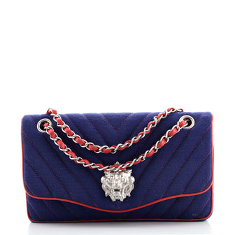 Chanel Leo Lion Flap Bag Chevron Jersey Medium