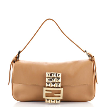Fendi Baguette Bag Leather with Studded Detail