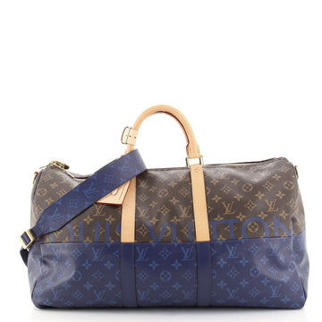 Louis Vuitton Keepall Bandouliere Bag Monogram Split Canvas 50