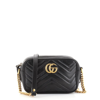 Gucci GG Marmont Shoulder Bag Matelasse Leather Small