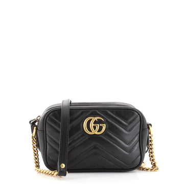 Gucci GG Marmont Shoulder Bag Matelasse Leather Small