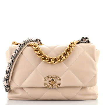 Chanel 19 Flap Bag Quilted Lambskin Large
