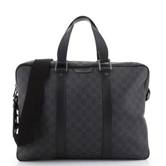 Gucci Convertible Briefcase GG Coated Canvas Medium