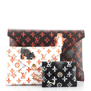 Louis Vuitton Kirigami Pochette Set Limited Edition Grace Coddington Catogram Canvas