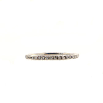 Tiffany & Co. Soleste Full Eternity Band Ring Platinum with Pave Diamonds