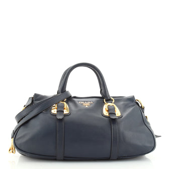 Prada Convertible Belted Satchel Soft Calf Small