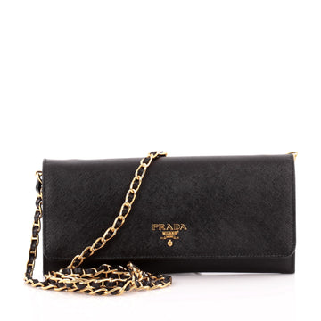 Prada Wallet on Chain Saffiano Leather