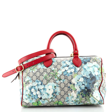 Gucci Convertible Boston Bag Blooms Print GG Coated Canvas Medium