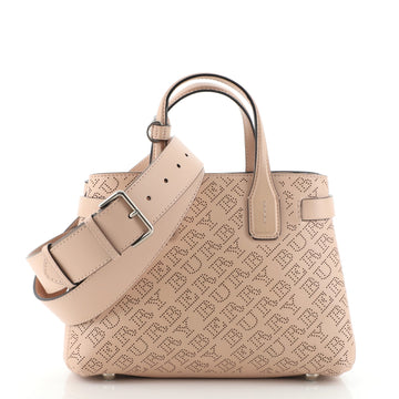 Burberry Banner NM Tote Perforated Leather Small