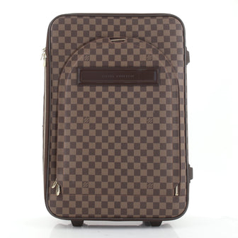 Louis Vuitton Damier Ebene Pegase 45 Roller Suitcase For Sale at