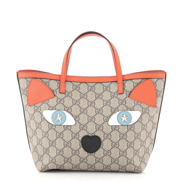 Gucci Children's Tote GG Coated Canvas with Applique Small