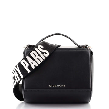 Givenchy Logo Strap Pandora Box Bag Leather Mini