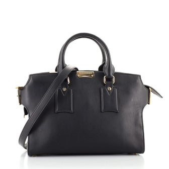 Burberry Clifton Convertible Tote Smooth Leather Medium
