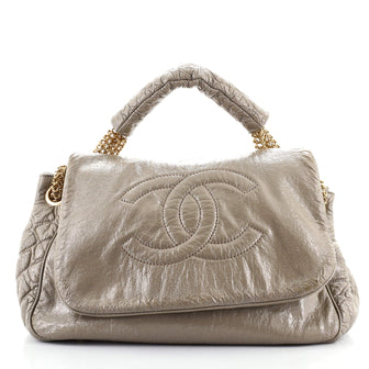 Chanel Rodeo Drive Accordion Flap Bag Patent Vinyl Medium