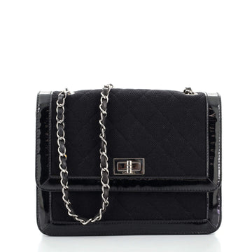 Chanel Reissue Flap Bag Quilted Jersey with Patent Mini