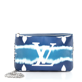 Louis Vuitton Double Zip Pochette Limited Edition Escale Monogram Giant
