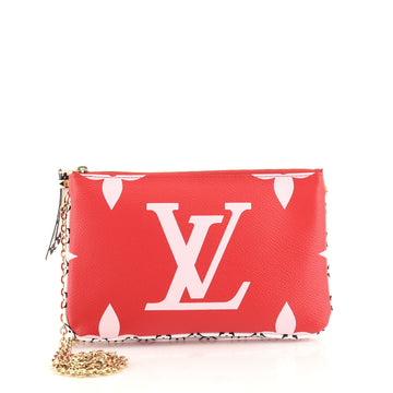 Louis Vuitton Double Zip Pochette Limited Edition Colored Monogram Giant