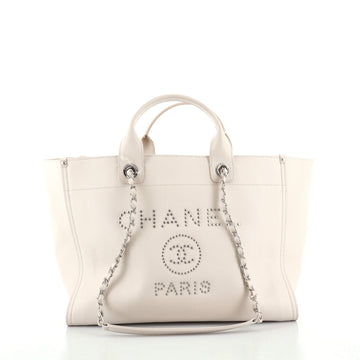 Chanel Deauville Tote Studded Caviar Large