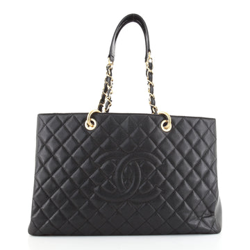 Chanel Grand Shopping Tote Quilted Caviar XL