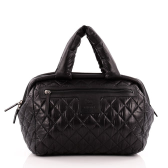 Chanel Coco Cocoon Bowling Bag Quilted Nylon