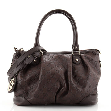 Gucci Sukey Top Handle Satchel Guccissima Leather Medium