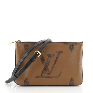 Louis Vuitton Double Zip Pochette Reverse Monogram Giant