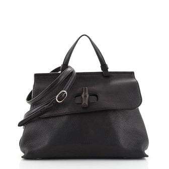 Gucci Bamboo Daily Top Handle Bag Leather Medium