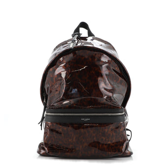 Saint Laurent City Backpack Printed Patent Medium