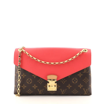 Louis Vuitton Pallas Chain Shoulder Bag Monogram Canvas and Calfskin