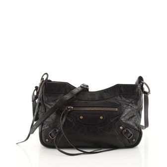 Balenciaga Hip Classic Studs Crossbody Bag Leather