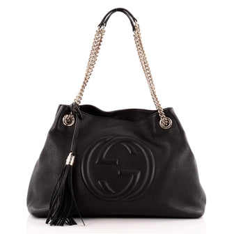 Gucci Soho Shoulder Bag Chain Strap Leather Medium