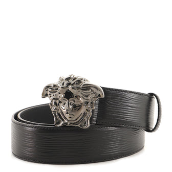 Versace Medusa Buckle Belt Leather Wide
