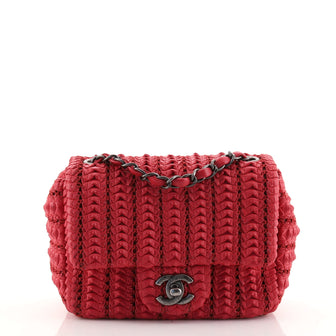 Chanel Crochet Flap Bag Lambskin Small