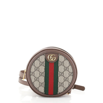 Gucci Ophidia Round Backpack GG Coated Canvas Mini