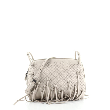 Bottega Veneta Nodini Crossbody Bag Fringe Intrecciato Nappa Small