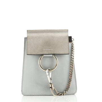 Chloe Faye Bracelet Crossbody Bag Leather and Suede Mini