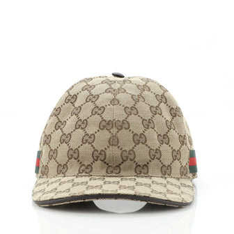 Gucci Web Baseball Cap GG Canvas