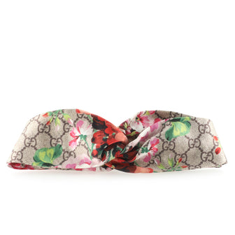Gucci Headband Blooms Print GG Silk